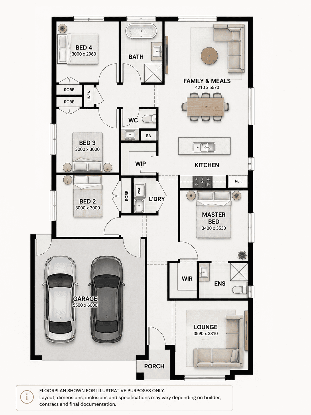 Bonshaw Ballarat investment property floorplan